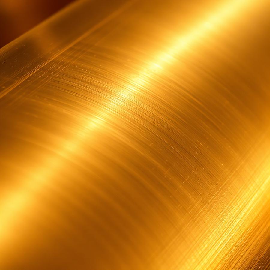 Aged brass material sample